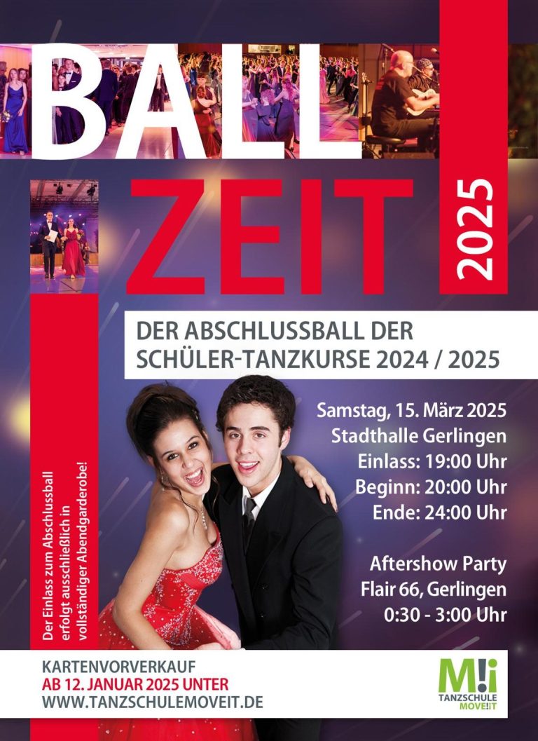 Schülerabschlussball in Gerlingen von Deiner Tanzschule MOVE!iT